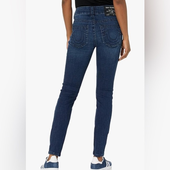 NWT - True Religion Women’s Halle Mid Rise Super Skinny Jeans - Size 30 - Picture 3 of 11